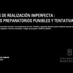 Actos preparatorios punibles y tentativa