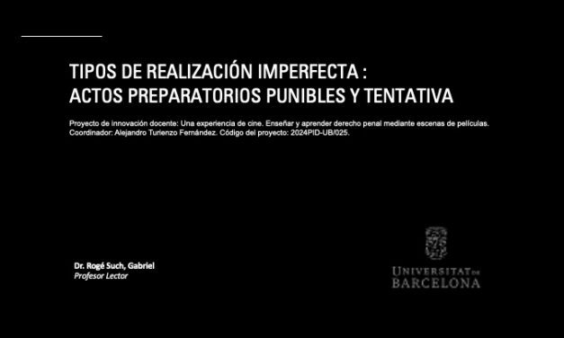 Actos preparatorios punibles y tentativa