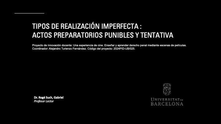 Actos preparatorios punibles y tentativa